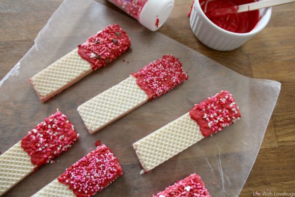 Valentines Day Sugar Wafer Cookies