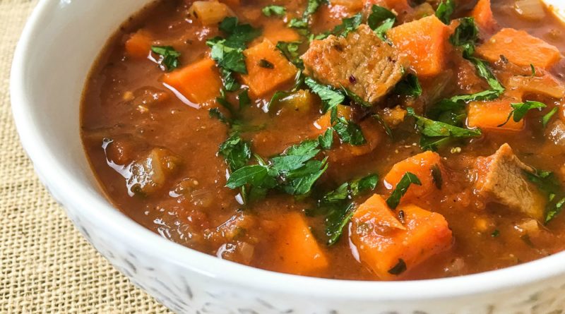 Spicy Pork and Sweet Potato Soup