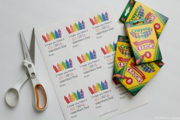 Valentines Day Crayon Box Printable