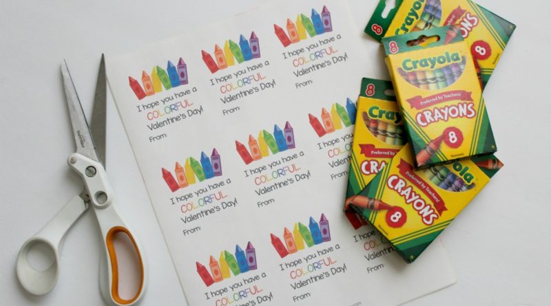 Valentines Day Crayon Box Printable