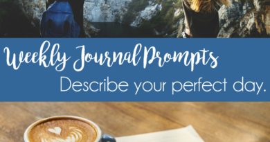 Weekly Journal Prompt - Need inspiration for your journal? Follow these prompts!