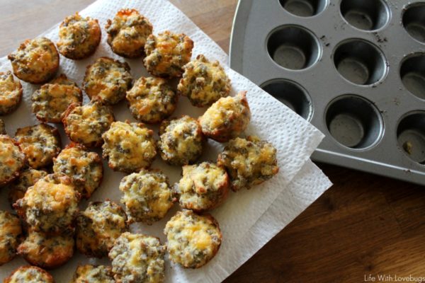 Mini Sausage Egg and Cheese Puffs - Low Carb KETO - Life With Lovebugs