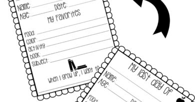 Printable First and Last Day of School Questionnaire for Kids