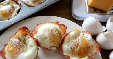 Ham and Cheese Eggs Cups - LowCarb KETO Breakfast Recipe