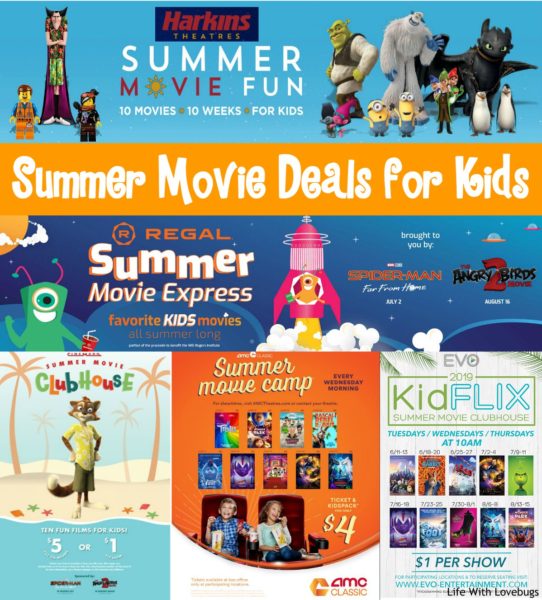 Summer Movie Deals for Kids - Life With Lovebugs