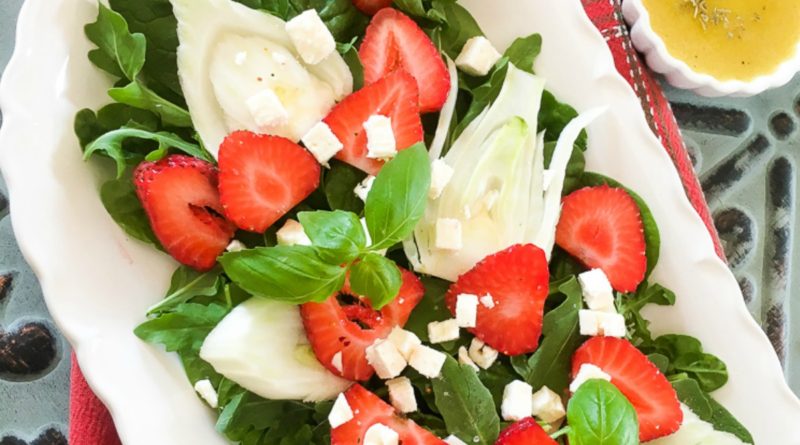 Strawberry Fennel Salad with Homemade Vinaigrette