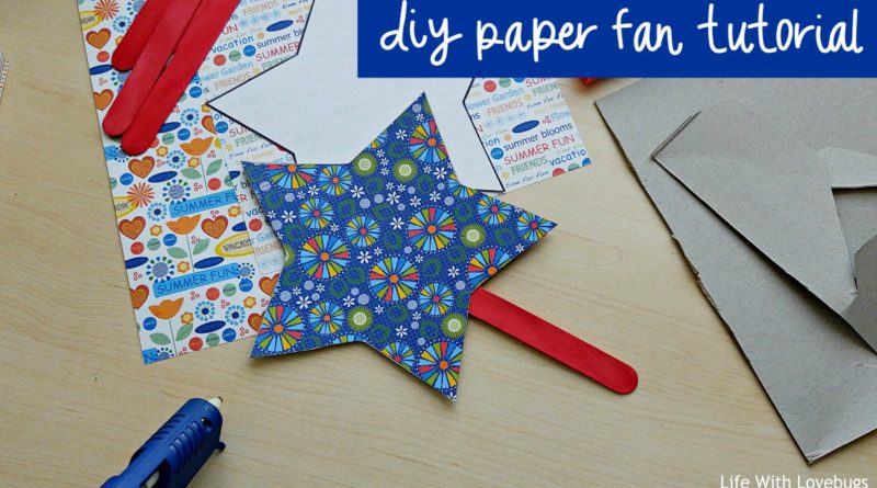 DIY Paper Fan Tutorial for Summer (Video)