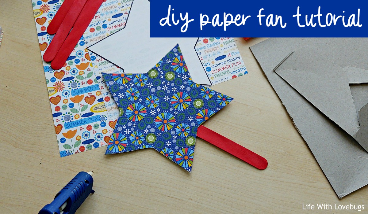 DIY: Make your own vibrant, paper fans in only a few easy steps